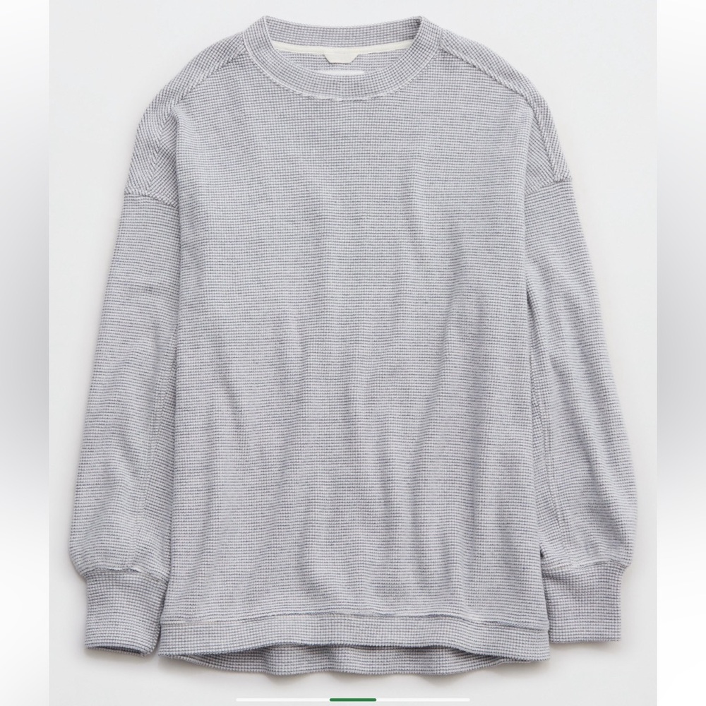 Aerie Getaway Waffle Sweatshirt
